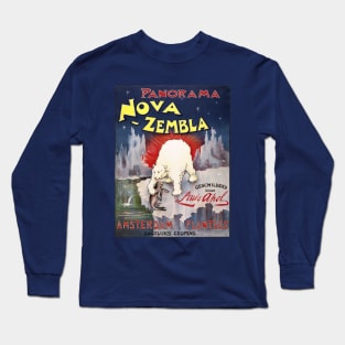 Poster for a mural of the Nova Zembla islands Long Sleeve T-Shirt